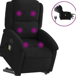 Sta-op-massagestoel elektrisch verstelbaar fluweel>vidaXL Outlet