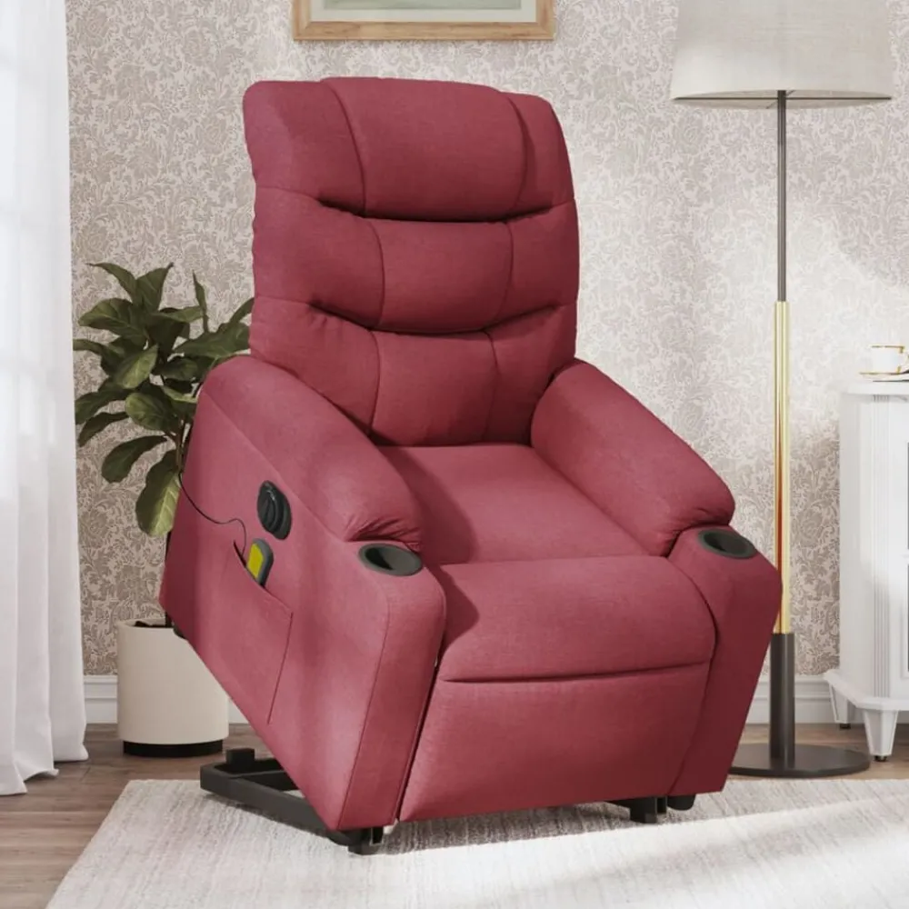 Sta-op-massagestoel elektrisch verstelbaar stof>vidaXL New