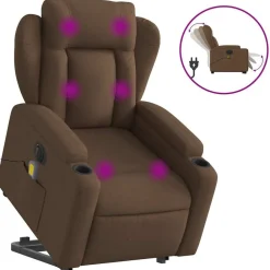Sta-op-massagestoel elektrisch verstelbaar stof>vidaXL Sale