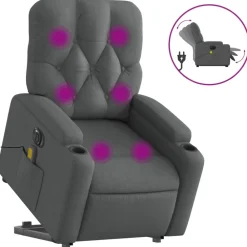 Sta-op-massagestoel elektrisch verstelbaar stof>vidaXL Discount