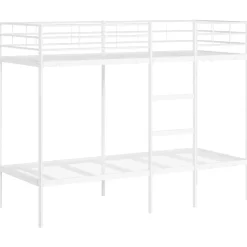 Bedden & Accessoires*vidaXL Stapelbed zonder matras 75x190 cm staal Wit