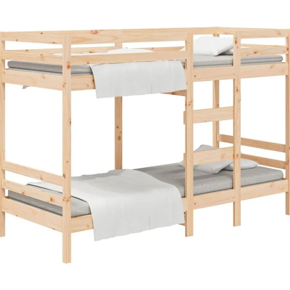 Bedden & Accessoires*vidaXL Stapelbedframe zonder matras massief grenenhout 90x200 cm Naturel