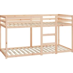 Stapelbedframe zonder matras massief grenenhout 90x200 cm><noscript><img width=