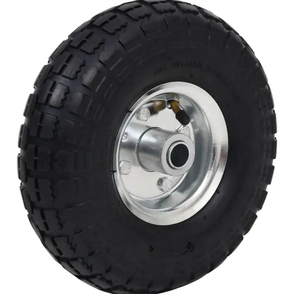 Materiaalbehandeling*vidaXL Steekwagenwielen 4,10/3,50-4 (260x83) rubber 2 st