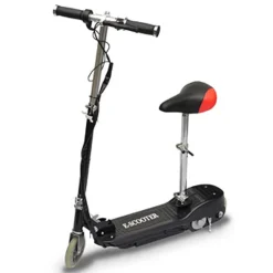 Buitensport*vidaXL Step elektrisch met zitje 120 W Zwart