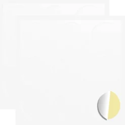 Bouwbeslag*vidaXL Sticker 2 pcs Wit Ø 20 x 0,5 mm Papier