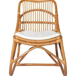 Stoel rattan en linnen>vidaXL Outlet