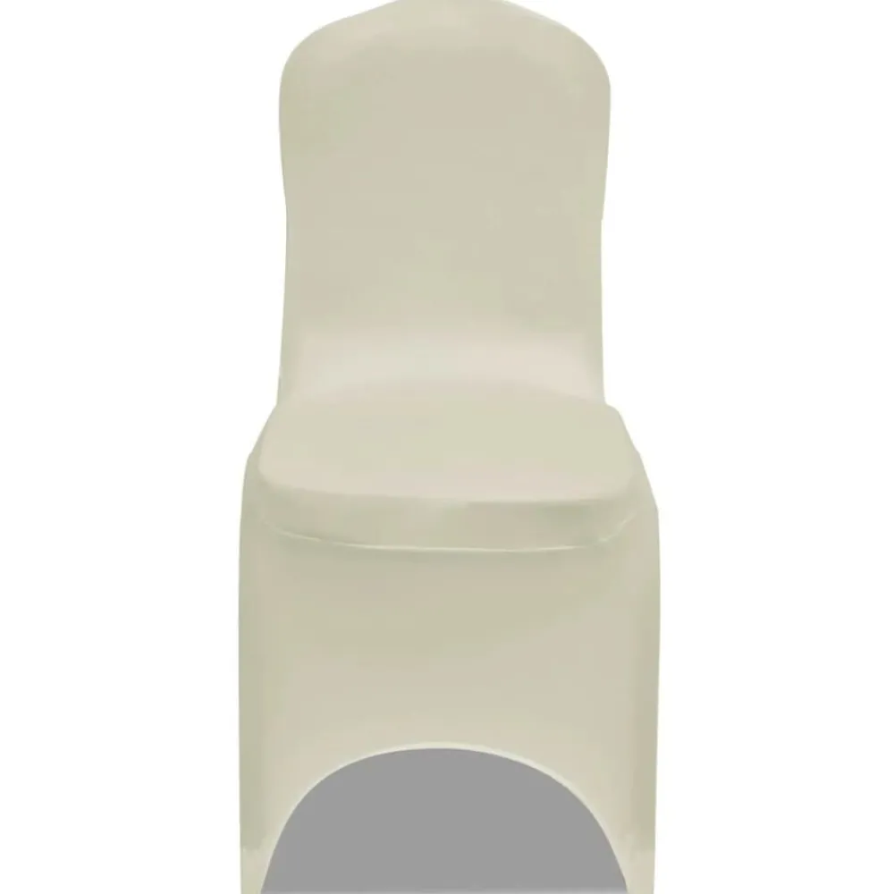 Stoelhoes stretch 4 stuks Crèmekleurig>vidaXL Outlet