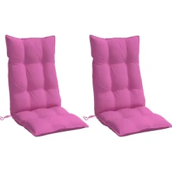 Stoelkussens 2 st hoge rug oxford stof><noscript><img width=