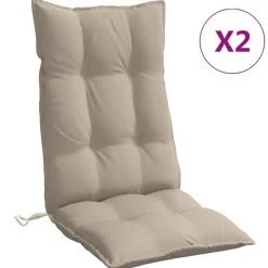 Stoelkussens 2 st hoge rug oxford stof>vidaXL Best