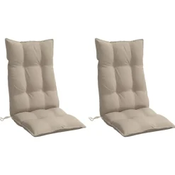Stoelkussens 2 st hoge rug oxford stof><noscript><img width=