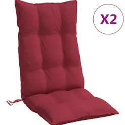 Stoelkussens 2 st hoge rug oxford stof>vidaXL Online