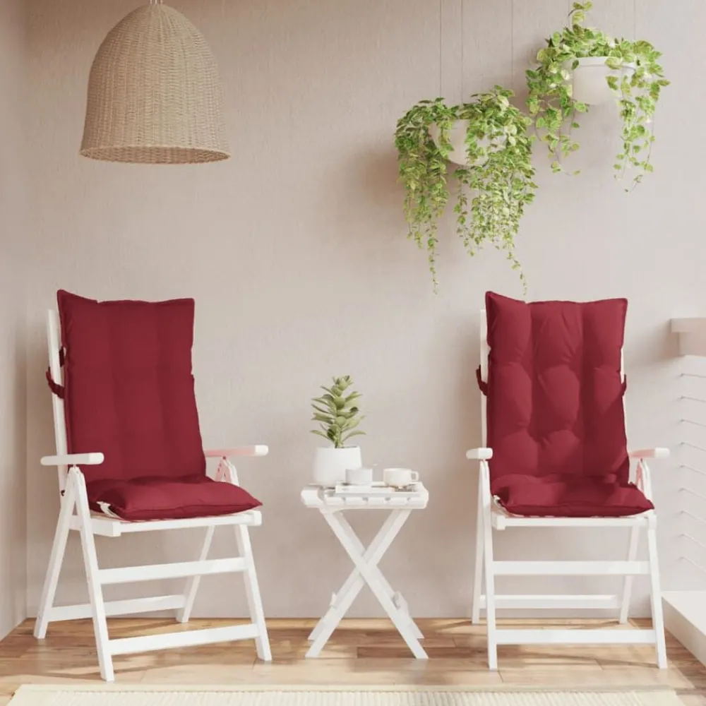 Stoelkussens 2 st hoge rug oxford stof>vidaXL Online