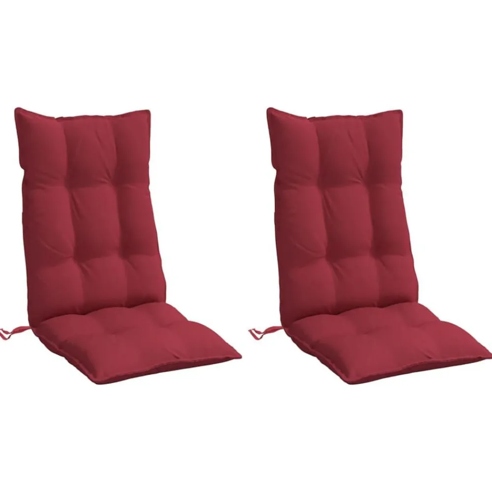 Stoelkussens 2 st hoge rug oxford stof>vidaXL Online