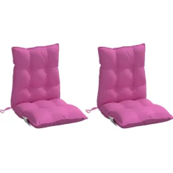 Woon- & Tuinaccessoires*vidaXL Stoelkussens 2 st lage rug oxford stof Roze