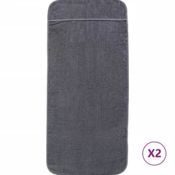 Strandhanddoeken 2 st 400 g/m² 60x135 cm stof kleurig>vidaXL Sale