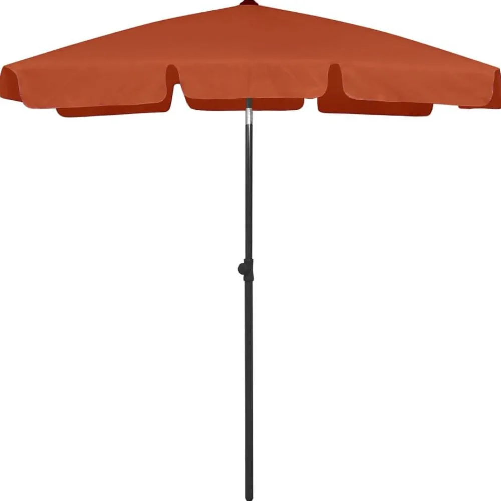 Tuin & Gazon*vidaXL Strandparasol 180x120 cm kleurig Terracotta