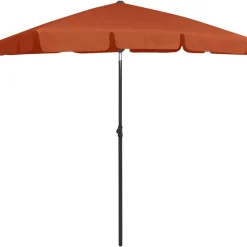 Tuin & Gazon*vidaXL Strandparasol 180x120 cm kleurig Terracotta