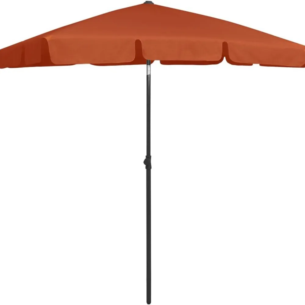 Tuin & Gazon*vidaXL Strandparasol 180x120 cm kleurig Terracotta