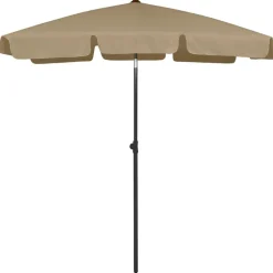 Tuin & Gazon*vidaXL Strandparasol 180x120 cm Taupe