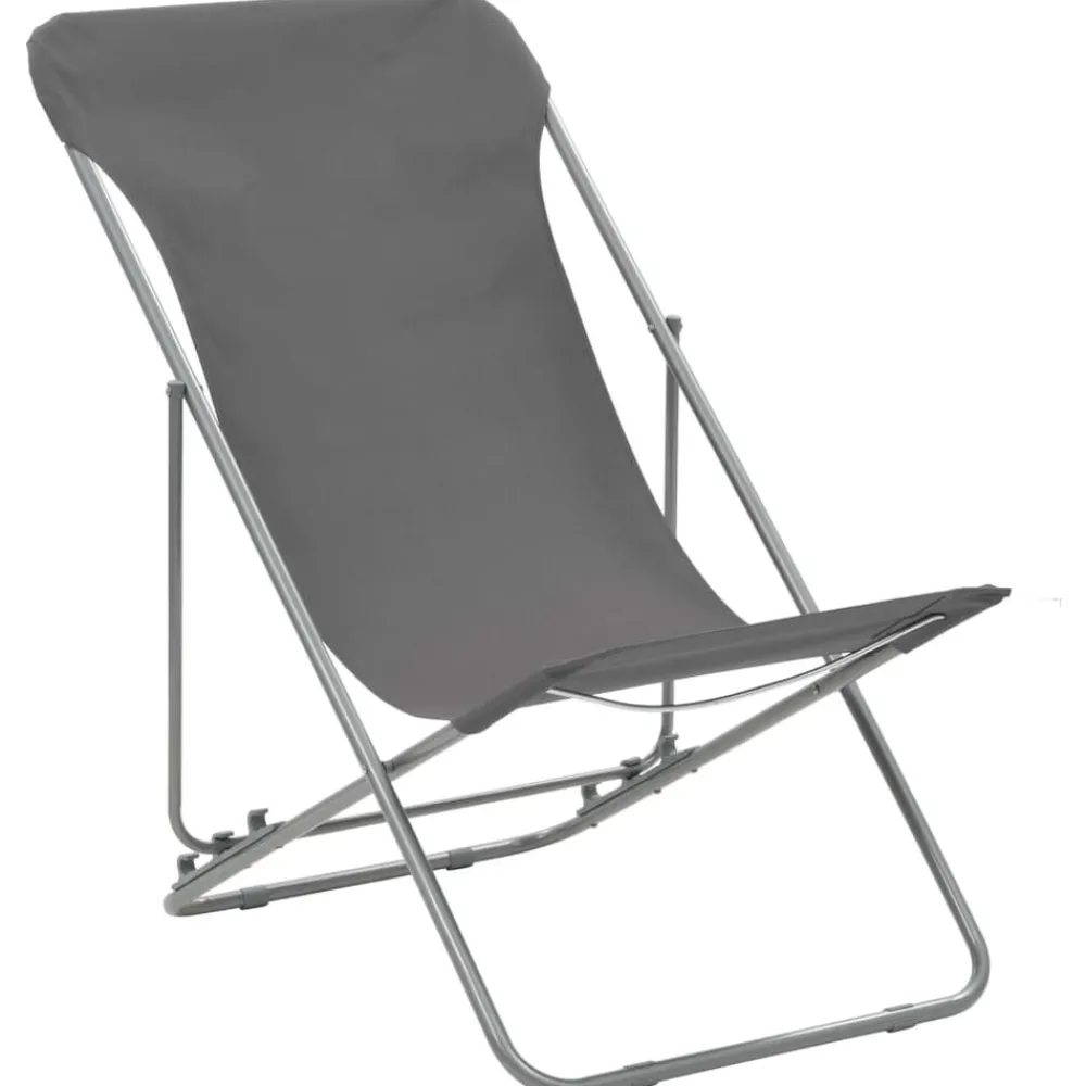 Strandstoelen inklapbaar 2 st staal en oxford stof>vidaXL New