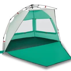 Buitensport*vidaXL strandtent 2-persoons waterdicht snelontgrendeling Zeegroen