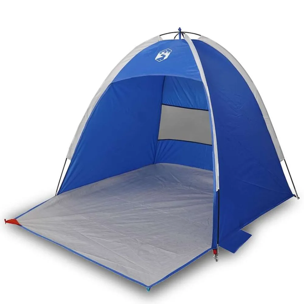 Buitensport*vidaXL Strandtent 3-persoons waterdicht azuur Blauw