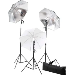 Camera & Optiek*vidaXL Studioverlichtingsset 24 watt inclusief statieven en paraplu's