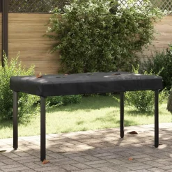 Accessoires Voor Tuinmeubelen*vidaXL Tafel Dek Effen Zwart 122 x 72 x 15 cm Stof