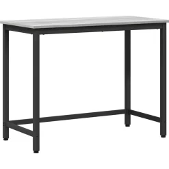 Kantoormeubelen*vidaXL Tafel 80 x 50 x 76,5 cm Engineered hout en staal Grijs sonoma