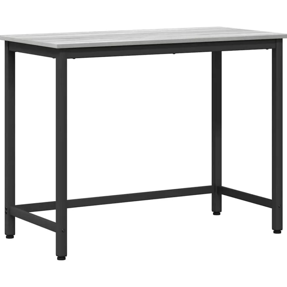 Kantoormeubelen*vidaXL Tafel 80 x 50 x 76,5 cm Engineered hout en staal Grijs sonoma