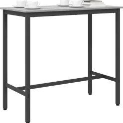 Tafel 100 x 50 x 90,5 cm Engineered hout en staal><noscript><img width=