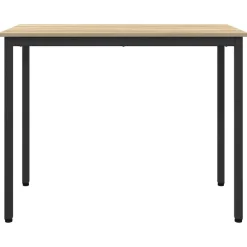 Tafel 100 x 50 x 76,5 cm Engineered hout en staal><noscript><img width=