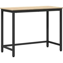 Tafel 80 x 50 x 76,5 cm Engineered hout en staal>vidaXL New