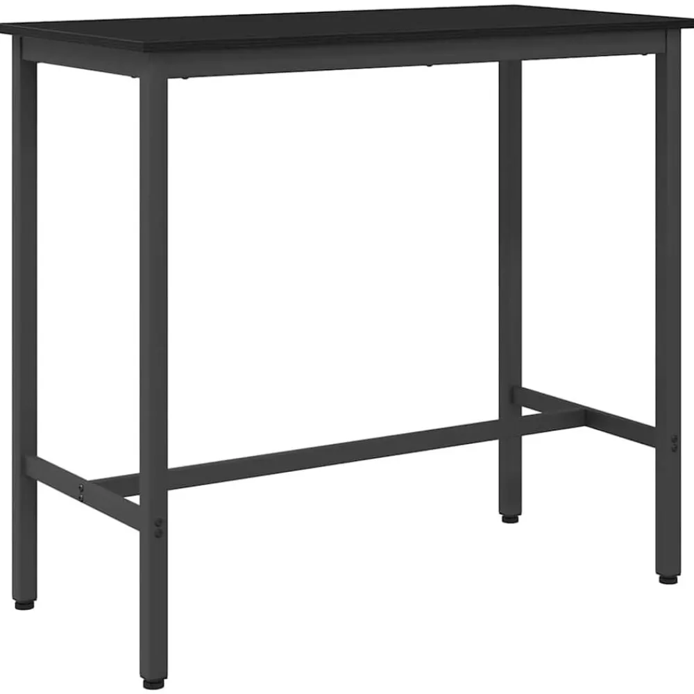 Tafel 100 x 50 x 90,5 cm Engineered hout en staal>vidaXL Outlet
