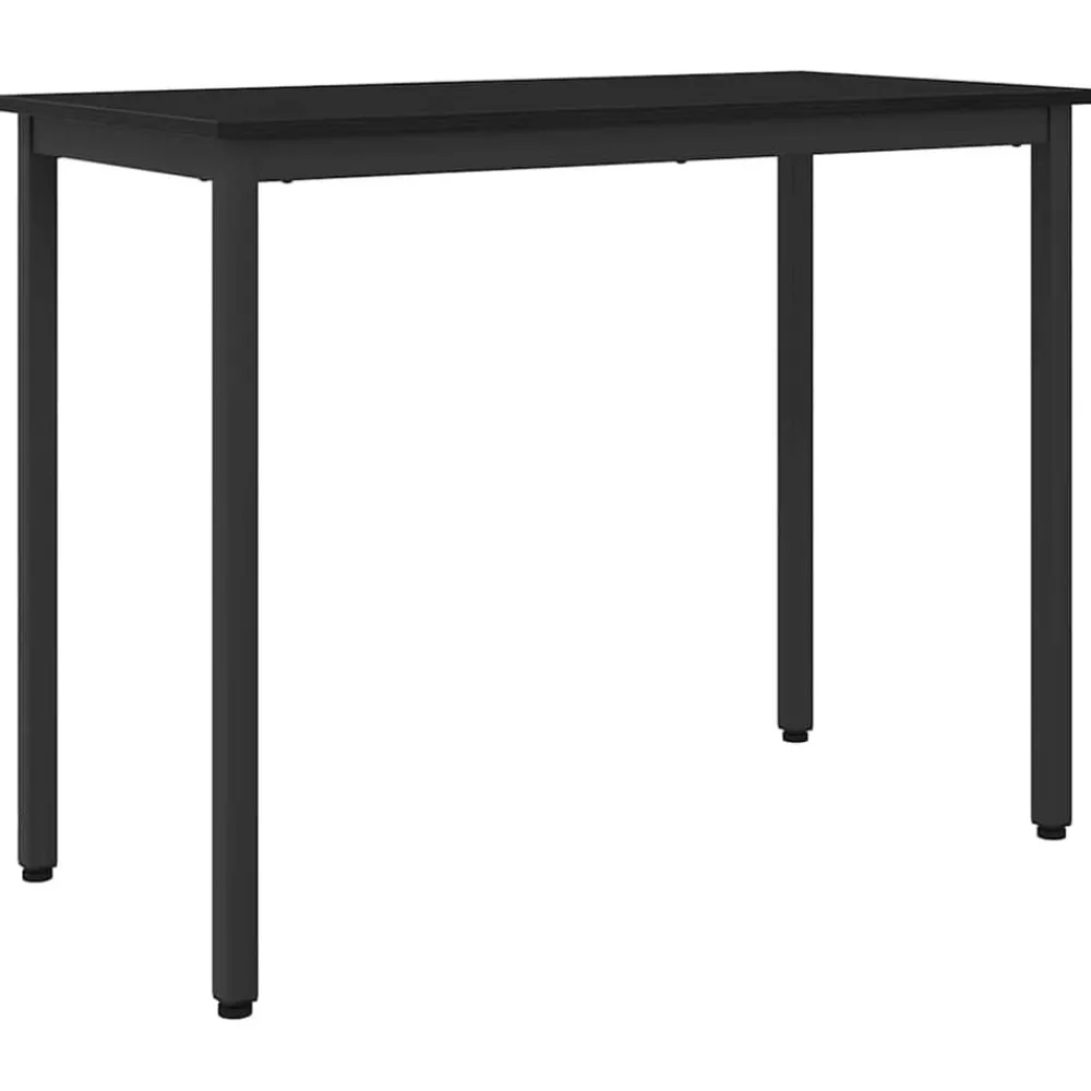 Tafel 100 x 50 x 76,5 cm Engineered hout en staal>vidaXL New