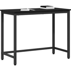 Tafel 80 x 50 x 76,5 cm Engineered hout en staal><noscript><img width=