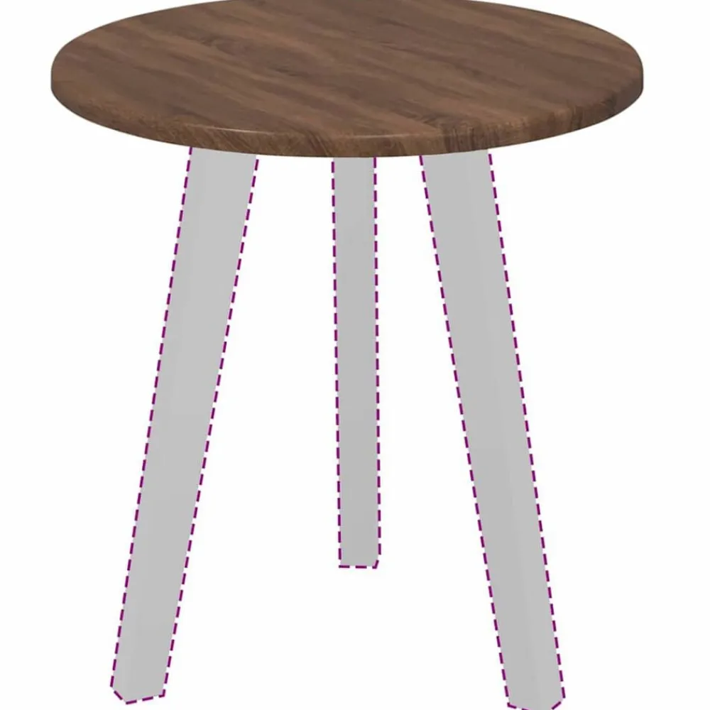 Tafelblad Ø 40 x 1,5 cm Bewerkt hout>vidaXL Clearance