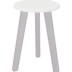 Tafelaccessoires*vidaXL Tafelblad 30 x 30 x 1,5 cm Bewerkt hout Hoogglans wit