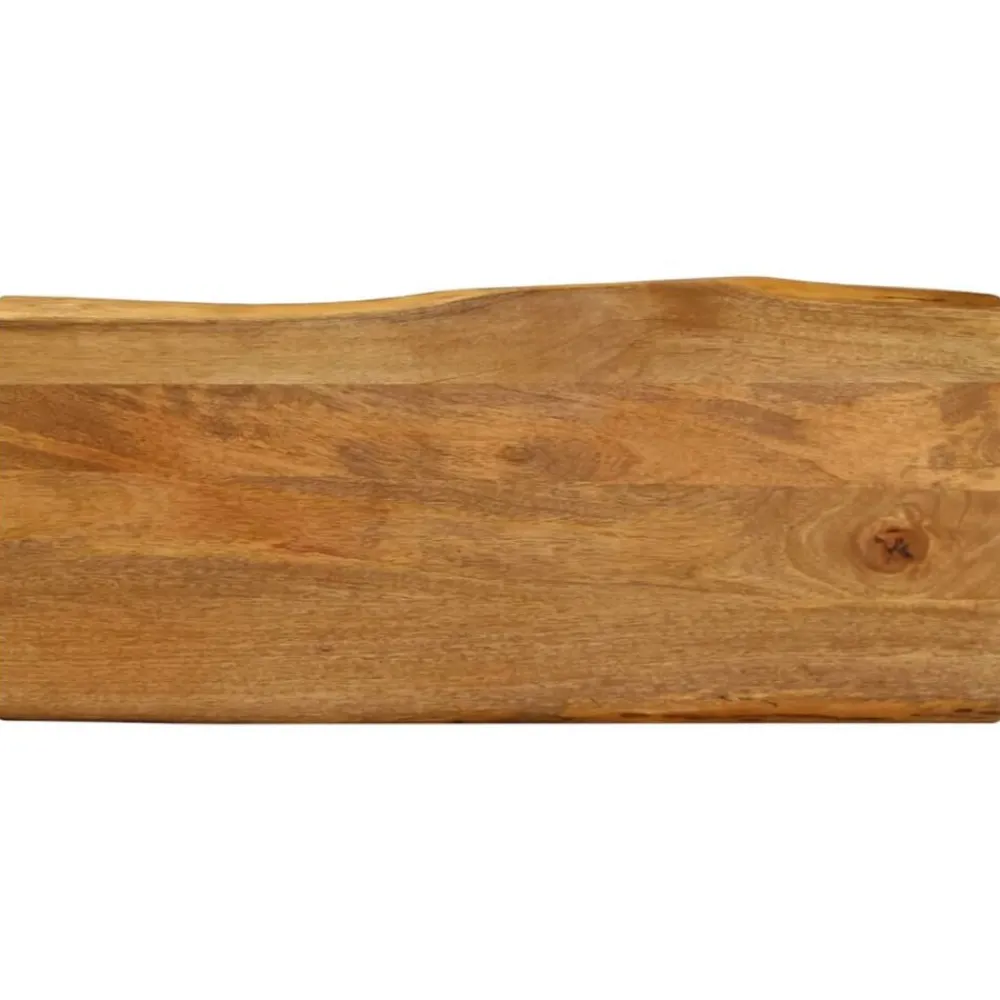 Tafelaccessoires*vidaXL Tafelblad met natuurlijke rand 100x40x2,5 cm massief mangohout Mangohout (eikenafwerking)