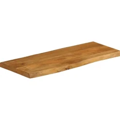 Tafelaccessoires*vidaXL Tafelblad met natuurlijke rand 100x40x2,5 cm massief mangohout Mangohout (eikenafwerking)