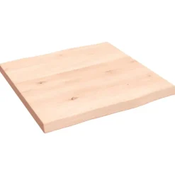 Tafelaccessoires*vidaXL Tafelblad natuurlijke rand 40x40x2 cm massief eikenhout Naturel