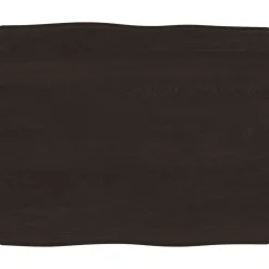 Tafelaccessoires*vidaXL Tafelblad natuurlijke rand 60x50x(2-4) cm eikenhout Donkerbruin