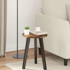 Tafelblad Ø 30 x 1,5 cm Bewerkt hout>vidaXL New