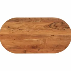 Tafelaccessoires*vidaXL Tafelblad ovaal 80x40x2,5 cm massief acaciahout Acaciahout (naturel)