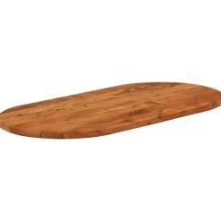 Tafelaccessoires*vidaXL Tafelblad ovaal 80x40x2,5 cm massief acaciahout Acaciahout (naturel)