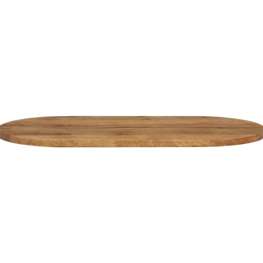 Tafelaccessoires*vidaXL Tafelblad ovaal 80x40x2,5 cm massief mangohout Mangohout (eikenafwerking)