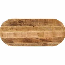 Tafelblad ovaal 80x40x3,8 cm massief ruw mangohout>vidaXL Hot