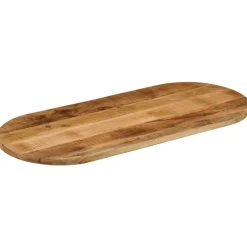 Tafelblad ovaal 80x40x3,8 cm massief ruw mangohout>vidaXL Hot