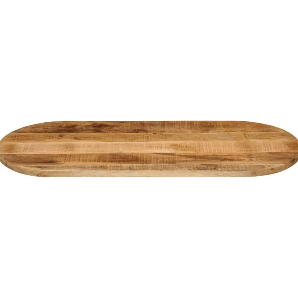 Tafelblad ovaal 80x40x3,8 cm massief ruw mangohout>vidaXL Hot